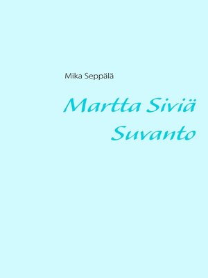 cover image of Martta Siviä Suvanto